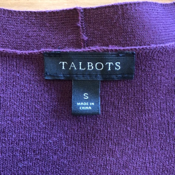 Mixed Rib No-button Long Talbots Sweater - Picture 6 of 9